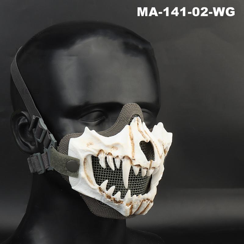 MA-141 Военная Тактическая Страйкбольная Пейнтбольная Маска Бивень Металлическая Сетчатая Маска CS Wargame Полевая Охота Защитные Маски Для Стрельбы