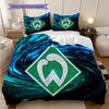 SV Werder Bremen Pattern Bedding Quilt Set Quilt Cover Pillowcase Home Decoration Birthday Gift (1 * duvet cover + 2 * pillowcase, without core)
