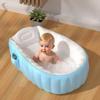 Foldable PVC Baby Bath Tub for 0-8 Years Old Kids Portable Indoor Outdoor Bathtub with Seat for Newborn To Toddler