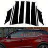 8 шт. Глянцевые черные наклейки на стойки кузова для Nissan Kicks P15 2018 2019 2020 2021 2022 2023 Автомобильные накладки на стойки дверей и окон