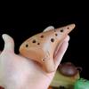 Ceramic Ocarina 12 Holes Pottery Ocarinas Flute Orff Professional Tuning Musical Instruments Kids Accessories