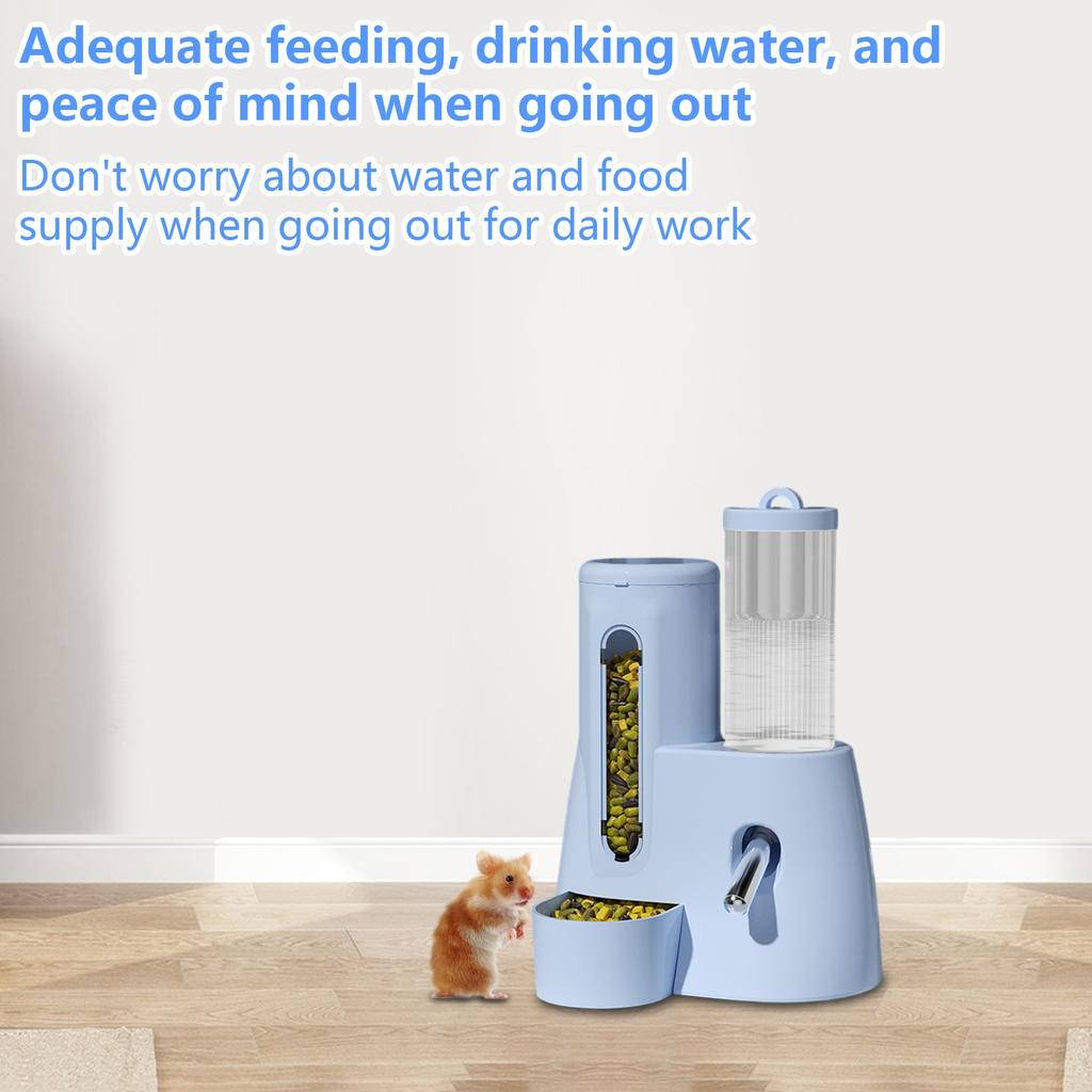 Автоматическая поилка для питьевой воды Хомяк Золотистый хомячок Чайник Миска для корма Два в одном