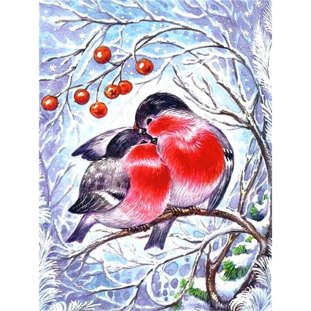 Painting 5d Animal Diamond Diy Bird Full Round Rhinestone Picture Sparrow Diamond Embroidery Mosaic Home Decoration Gift