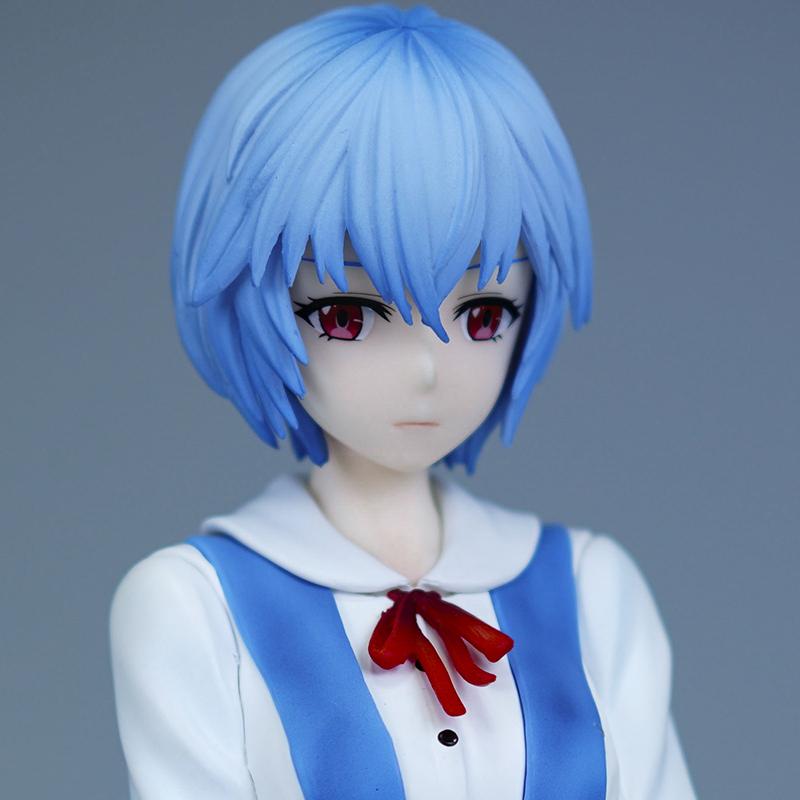 14 см Гк Аянами Рей Аниме Фигурки Сидячая Поза Школьная Форма Модель Модные Игрушки Украшения Красивые Девушки ПВХ Статуэтка Подарки