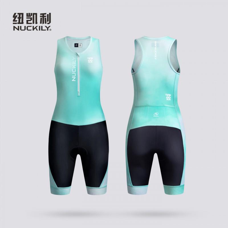 Womens Triathlon Suit One-Piece Swim Bike Run Performance Gear Quick Dry Compression Athletic Wear
