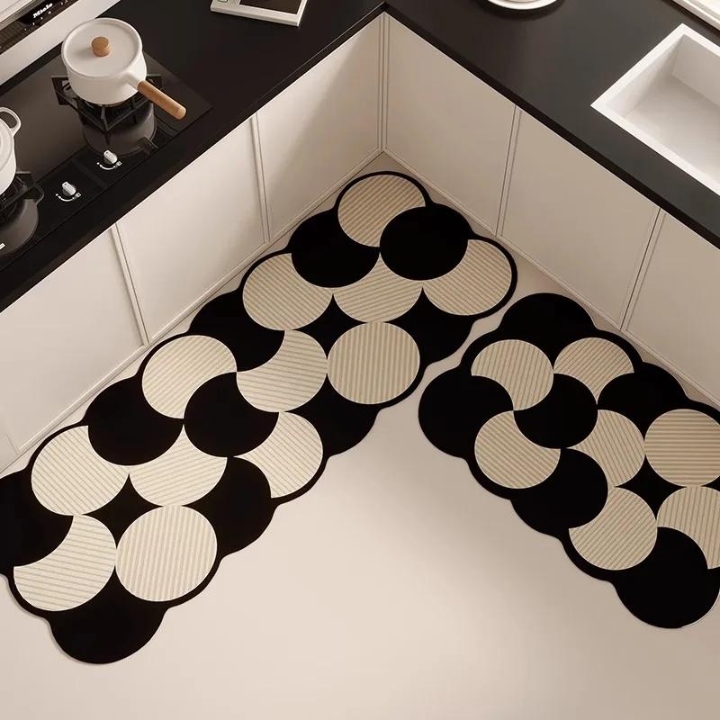 Нескользящий кухонный коврик из диатомовой грязи, водо- и масловпитывающие коврики, домашний декор, абсорбирующий коврик для ванной, противоскользящий коврик для ванной