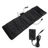 Full Body Massage Mattress 9 Gears Heating Vibration Massage Chair Pad for Leg Neck Black 100‑240V