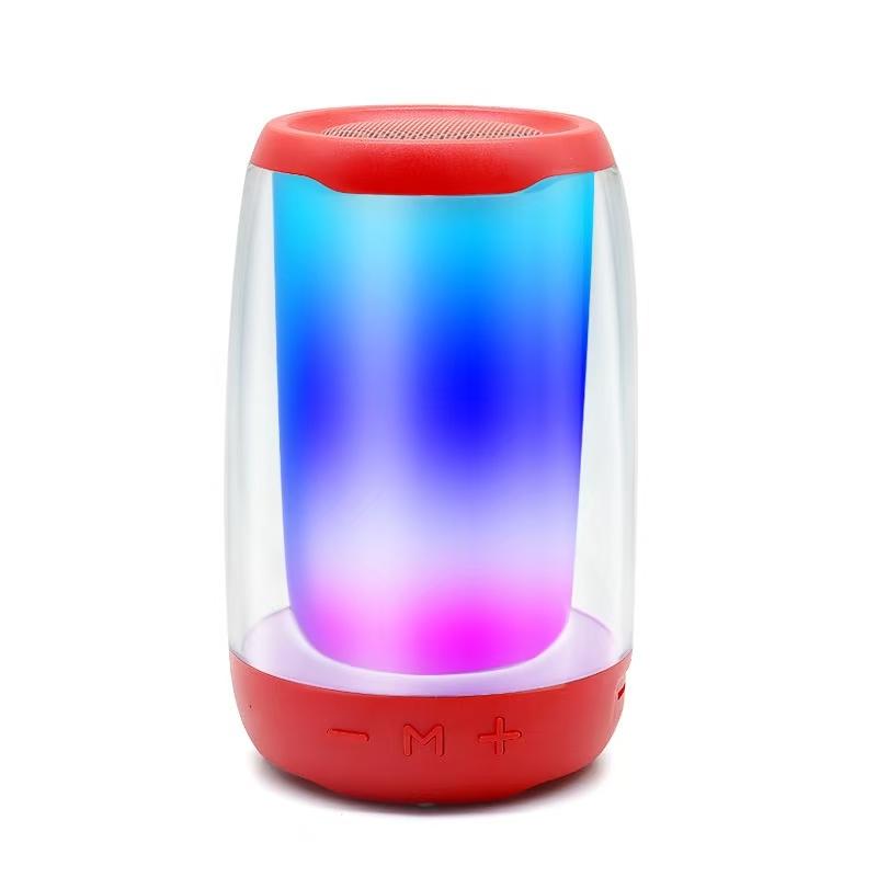 Портативная Bluetooth-колонка, разноцветные огни, ночник, атмосферные лампы, громкоговоритель, воспроизведение с USB/TF-карты, AUX, несколько режимов подключения