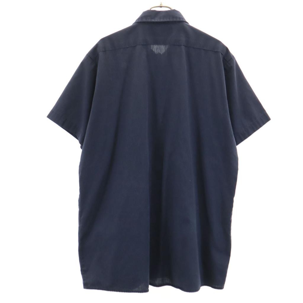 Dickies Рабочая рубашка с коротким рукавом L Темно-синяя Корпоративная Мужская Б/У