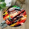 1pc Uzui Tengen  Carpet, Round Rug, Comfortable, Suitable for Entryways, Living Rooms, Office, And Bedrooms, Christmas Decoration