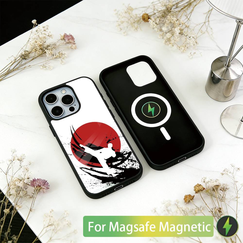 Karate Phone Case For iPhone17,16,15,14,13,12,11 Plus,Pro Magnetic with Magsafe Wireless Charging