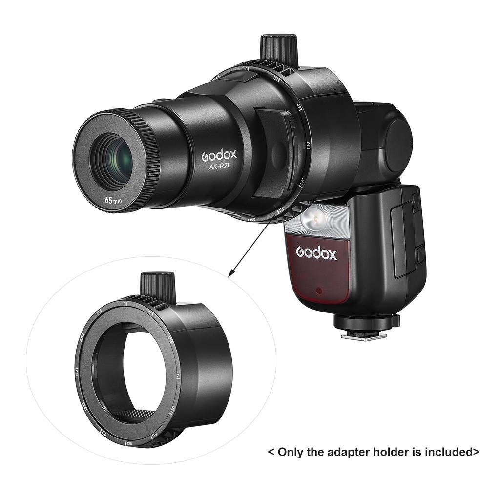 Godox AK R25 Fresnel Head Flash Adapter Holder for Mounting Godox AK R21 Projector To Godox V850 V860 TT685 TT600
