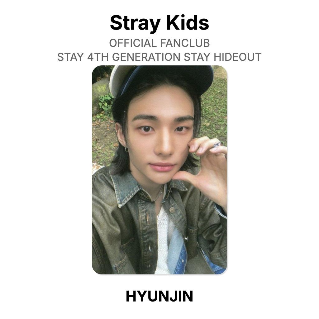 Stray Kids ОФИЦИАЛЬНЫЙ ФАН-КЛУБ STAY 4-ГО ПОКОЛЕНИЯ STAY HIDEOUT Официальная фотокарточка