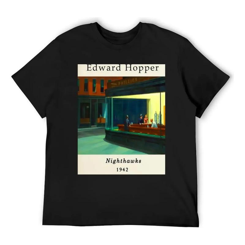 Camiseta Con Estampado De Edward Hopper Exhibition, Vintage