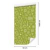 School Supplies Wallpaper Yellow and Beige for Living Room and Bedroom 50x1000
