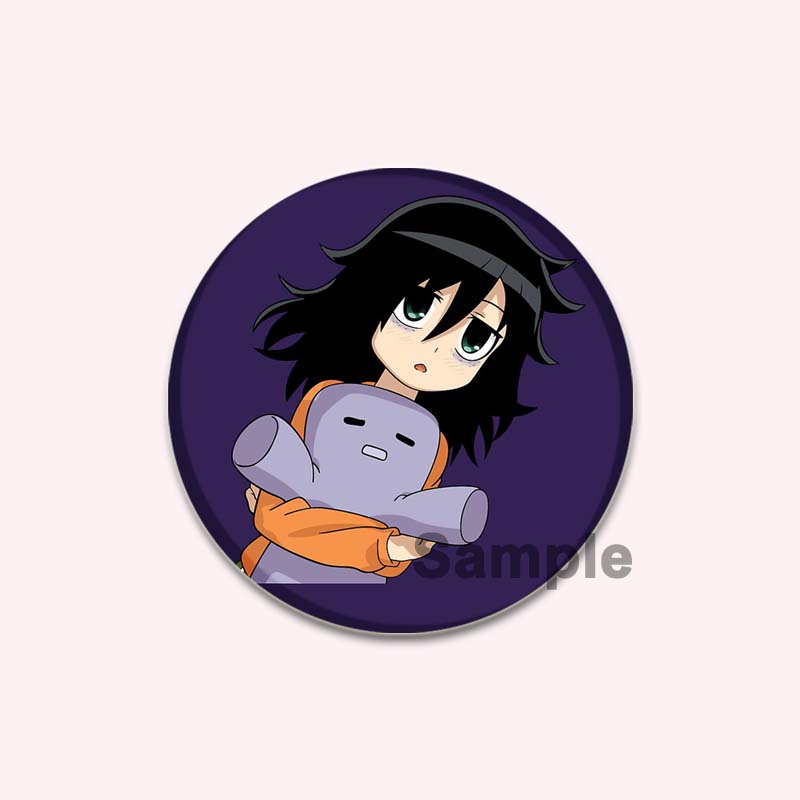 32/44/58MM Аниме Tomoko Kuroki Watamote Pins Милый мультяшный значок ручной работы Броши для нагрудника для рюкзака Одежда Подарки Аксессуар