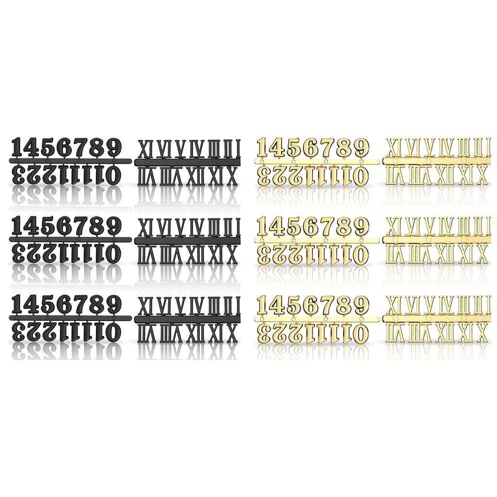 Креативные цифры для часов, металлические сменные цифры в арабском или римском стиле, аксессуары для замены часов