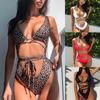European-American High-Waisted Sexy Bandage Bikini - Women's One-Piece Swimwear ZY051