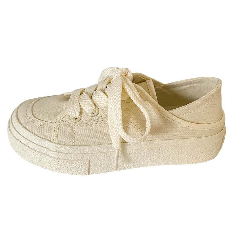 TP203 популярные двухслойные парусиновые туфли женские летние популярные ленивые туфли с одной педалью для доски ниша универсальные белые туфли