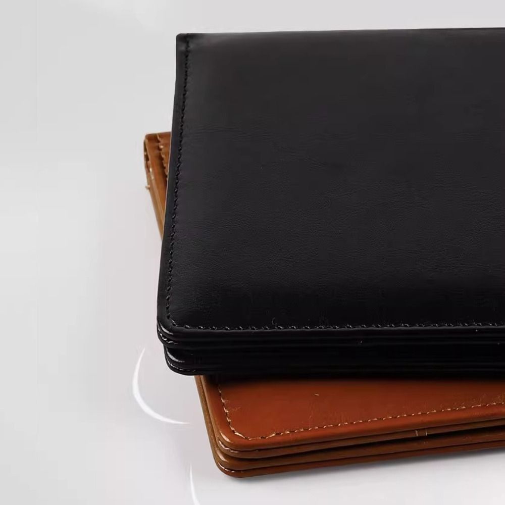 With Pen Insert A6 File Folder PU Leather Writing Pad Portable Bill Holder  Hotel