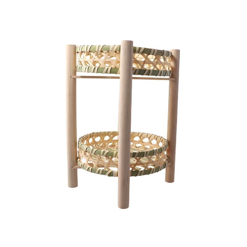 1 комплект Корзина для чая, десертов и фруктов, Рустикальная многоярусная корзина, Ручная работа, Деревянный каркас, Корзина для фруктов, Мини 18/20см