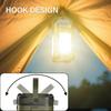 Solar Outdoor Portable Camping Light Solar Charging Foldable 2000mah Power Bank Intelligent Display Portable Hanging Tent Light