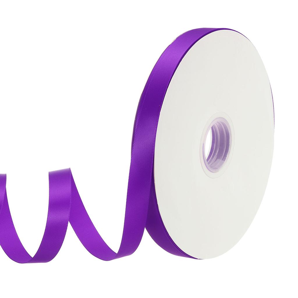 Полиэстеровая атласная лента односторонняя репсовая лента однотонная тканевая лента для рукоделия свадебной вечеринки подарочной упаковки 5/8"x100 ярдов