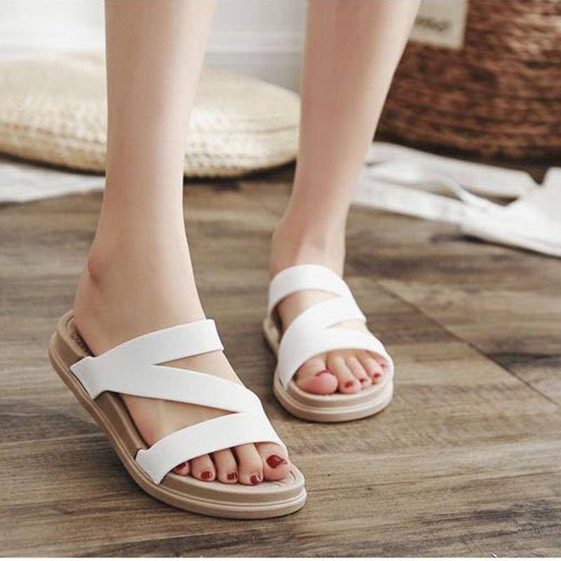 Slippers Women's Summer Wear Fashion All-match Sandals and Slippers Student Ladies Home Indoor Household Non-slip