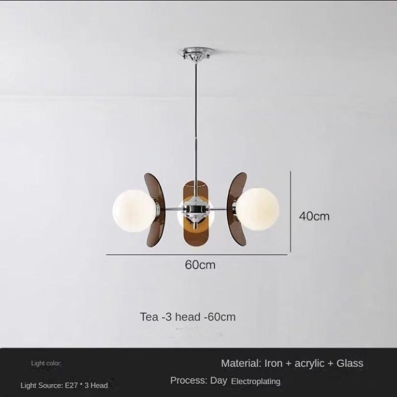 Круглая люстра Magic Beans Подвесная лампа Креативная винтажная стеклянная лампа Столовая Домашняя кухня Островное освещение