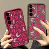 Ручной работы узор в форме сердца Чехол Для Samsung Galaxy A57 A37 A17 A56 A36 A26 A16 A55 A35 A25 A15 A54 5G S21 FE S22 S23 S24 Plus S25 Edge S26 Ultra