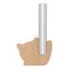 Fridge Magnet Vase Clear Glass Tube Vase with Wooden Base Magnetic