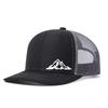 Регулируемая бейсболка с принтом горного хребта, классическая snapback, кепка дальнобойщика с сеткой, дышащая, для гольфа, рыбалки, на открытом воздухе, от солнца