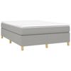 vidaXL Boxspringbettgestell Hellgrau 140x190 cm Stoff