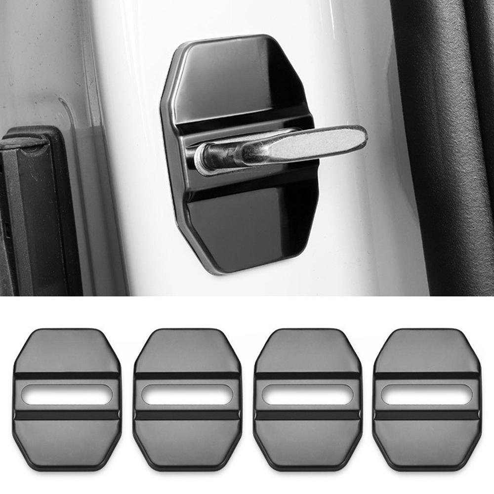 Car Exterior Styling Door Lock Decoration Cover Anti-Rust Protection Stainless Steel Plastic Trim For Mercedes-Benz AMG