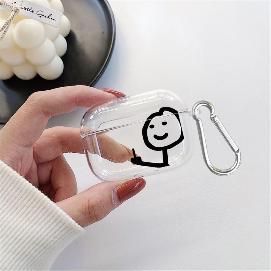Чехол для Airpods Pro3 2 3 Pro2 Pro 4 1 Прозрачный Чехол для Наушников Мультяшный Matchman