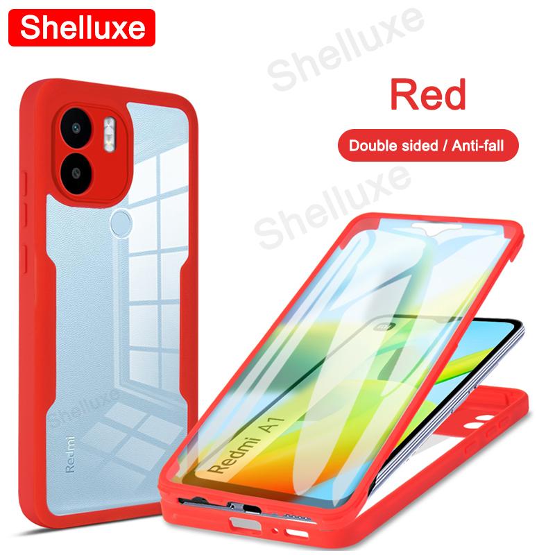 360 Полная защита корпуса Прозрачный чехол Shelluxe для Redmi A1 A1+ для Xiaomi Redmi A2 Plus A2+ Силиконовый двусторонний чехол для телефона