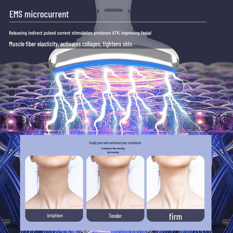 M6 Массажер для шеи с ледяным охлаждением: Устройство против морщин, для лифтинга и укрепления кожи шеи и носогубных складок.