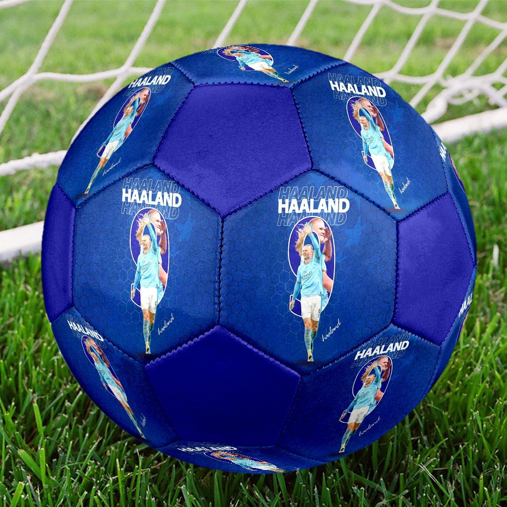 1 шт. Футбольный мяч Haaland Field Monarch размер 5 Мяч для мини-футбола Praha Indoor Soccer Ball Цветной Для всех возрастов Машинная строчка ПВХ Готов к соревнованиям Прочный Высокий отскок