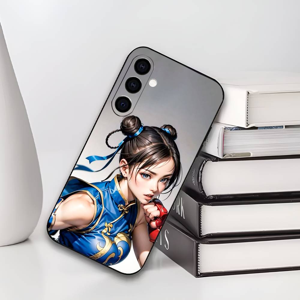 S-Street Fighter Чун Ли Чун Ли Чехол для телефона Силиконовый Мягкий Для Samsung Galaxy A73,A72,A71,A70,A53,A52,A51