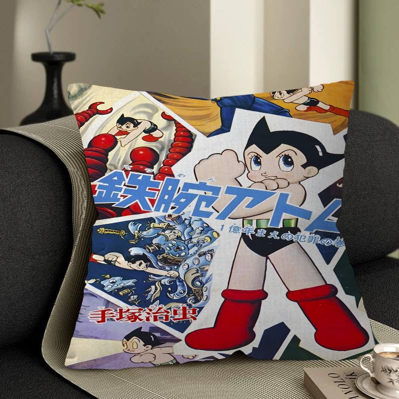 Винтажные Наволочки Astro Boy Мультяшные Декоративные Для Дивана Домашние Двусторонние Короткий Плюш Милые Наволочки