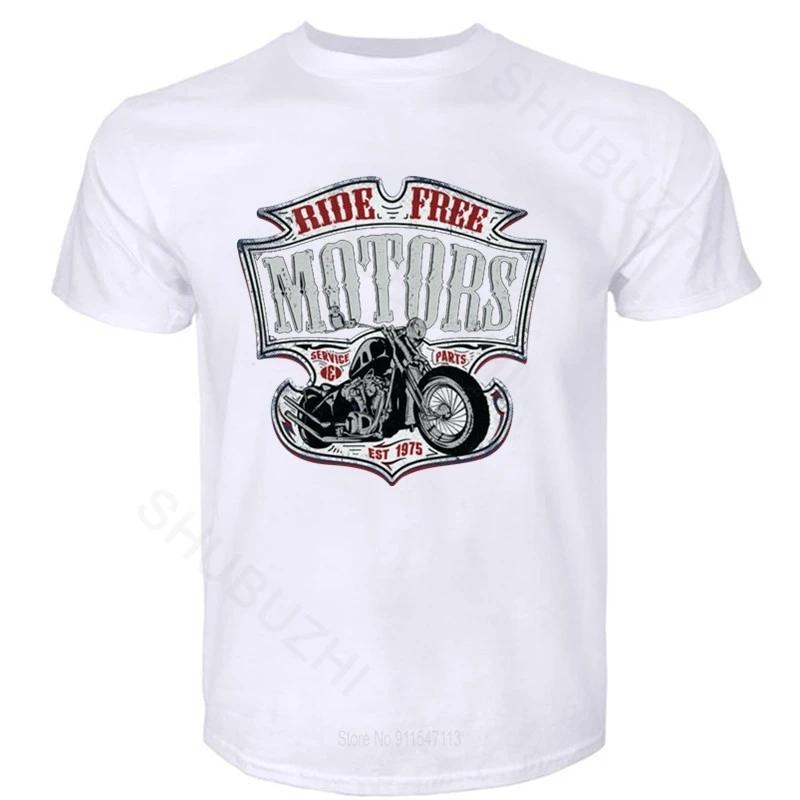 Мужская футболка с круглым вырезом для подростков Motard - Moto Motorcycle Chopper Bobber Old School летняя черная футболка большего размера