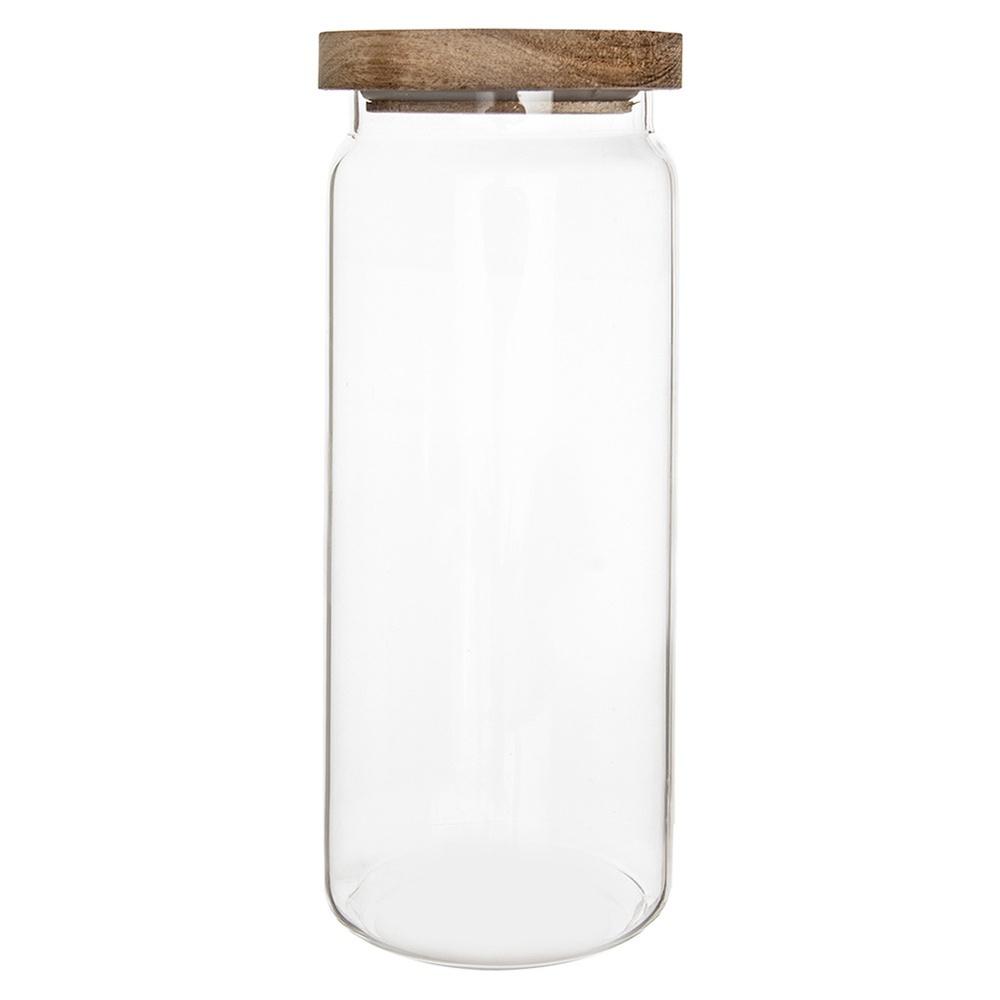 Glass container for loose products with lid and seal 1.6 l