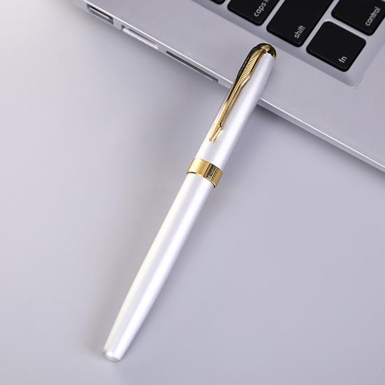 Ручка для подписи, удобная ручка, металлическая деловая ручка, гладкая прочная элегантная ручка для письма, для офиса и дома