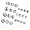 24pcs Reflective Discos Ball Cupcake Toppers Cake Decorations for Wedding Birthday Party Supplies Dessert Accessories