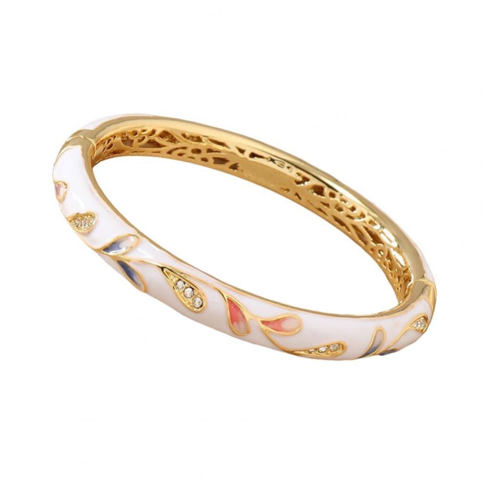 Эмаль Винтажный браслет-перегородчатая эмаль традиционный женский браслет на руку ажурный цветочный браслет для девочек