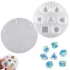 DND Dice Resin Mold, 7 Polyhedral Cavities, Silicone Mold for DIY Dice Making