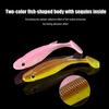 8Pcs Fishing Lures Soft Baits 3D Eyes Realistic Looking Bright Color Natural Swimming Posture Artificial Lures Fake Baits