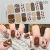 Semi Cured Nail Patch Floristic Nail Art Stickers INS Trendy Gel Nail Stickers  DIY Nail Art Making