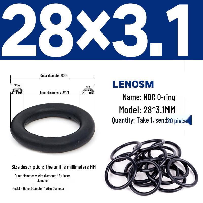 Высоконапорное уплотнительное кольцо O-ring из нитрильного каучука NBR - Устойчивое к износу и маслу
