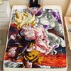 Dragon Ball Characters pattern Flannel Blanket, High quality Comfortable for All Seasons, Home Decor, Warmth and Comfort, Perfect for Gifts.